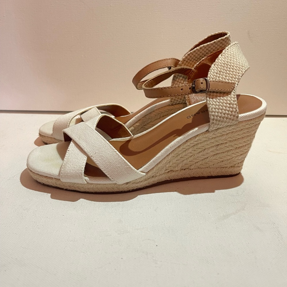 LUCKYBRAND LP-Kylo Wedge Espadrilles Sandals Size 8M